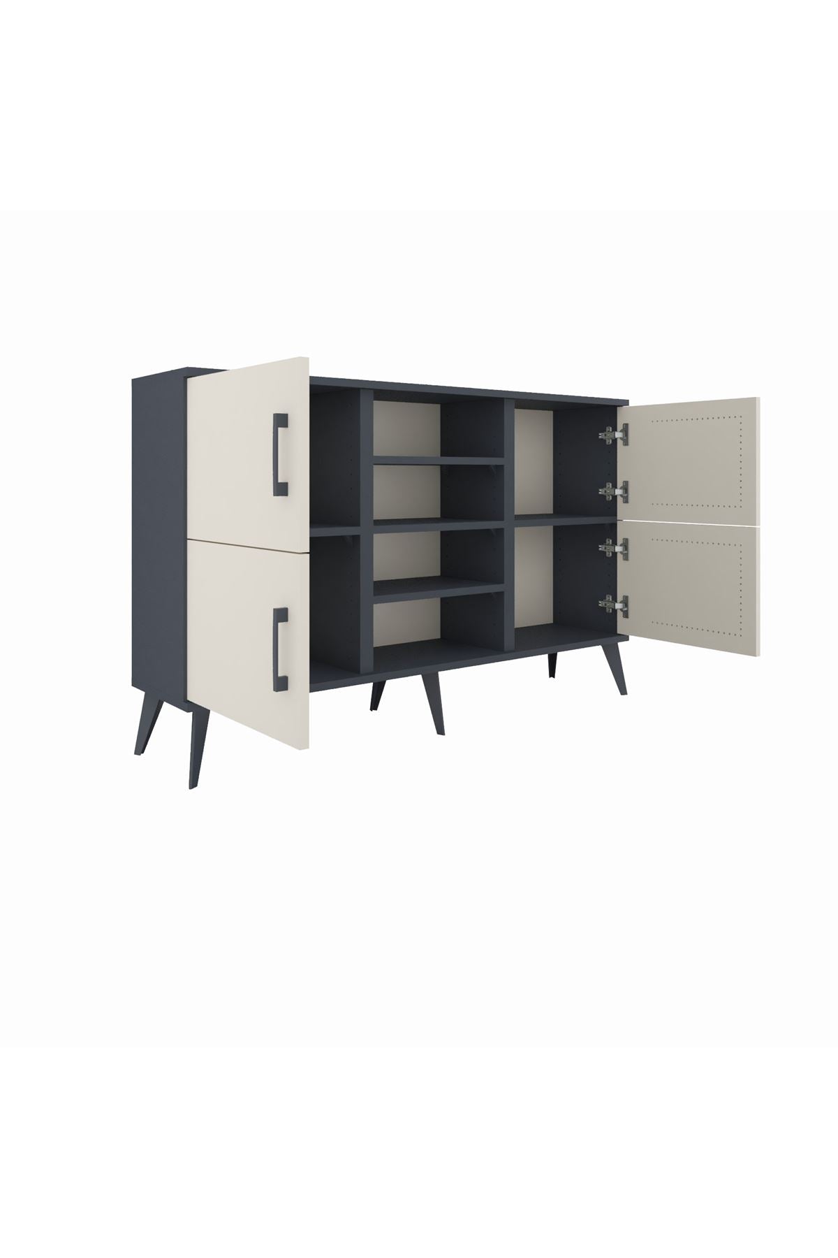 Arges Konsol 5 Raflı 4 Kapaklı 132x30x83 - S144M034V14A