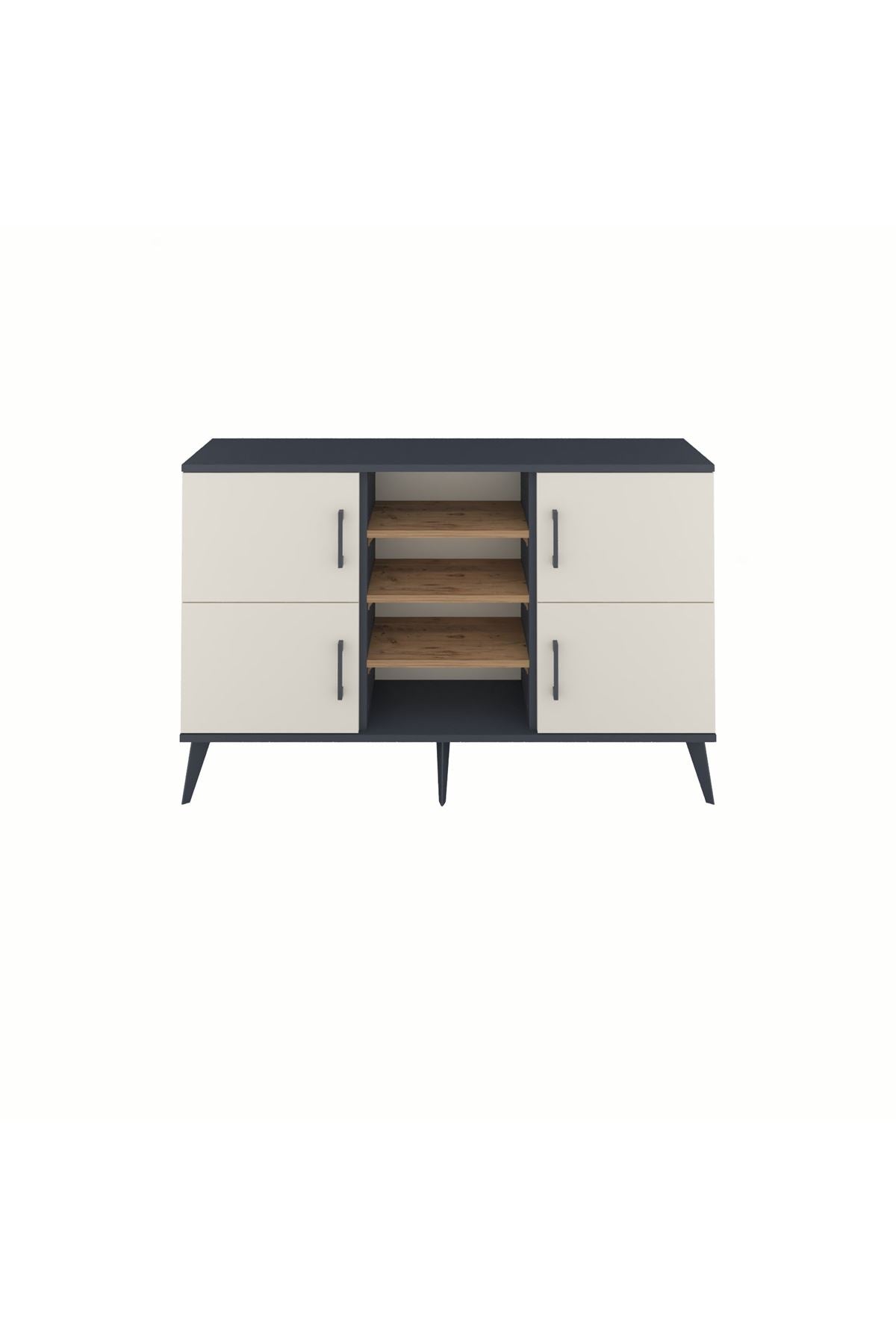 Arges Konsol 5 Raflı 4 Kapaklı 132x30x83 - S144M034V15A
