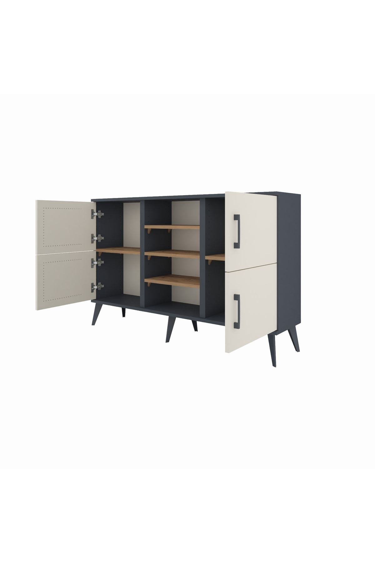 Arges Konsol 5 Raflı 4 Kapaklı 132x30x83 - S144M034V15A