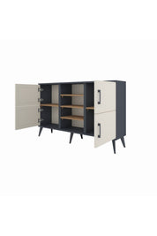 Arges Konsol 5 Raflı 4 Kapaklı 132x30x83 - S144M034V15A
