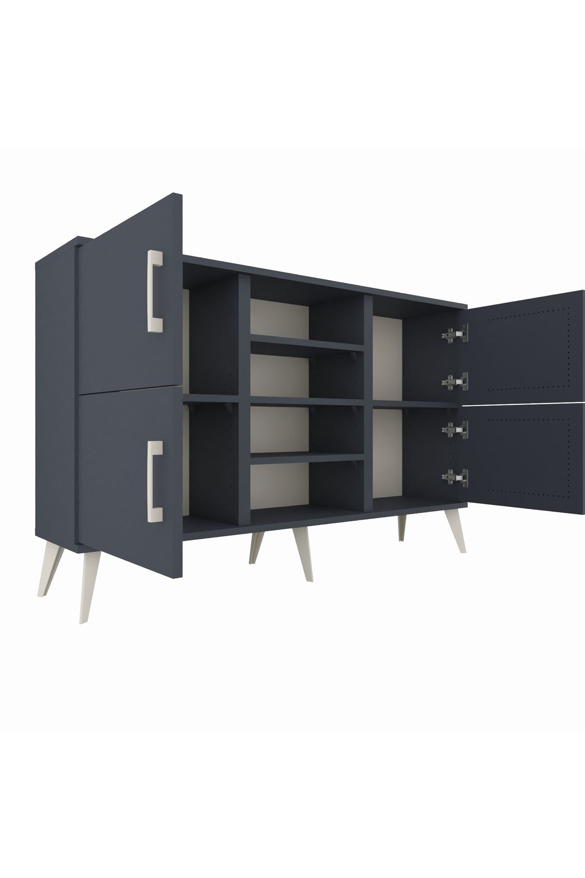 Arges Konsol 5 Raflı 4 Kapaklı 132x30x83 - S144M034V17A