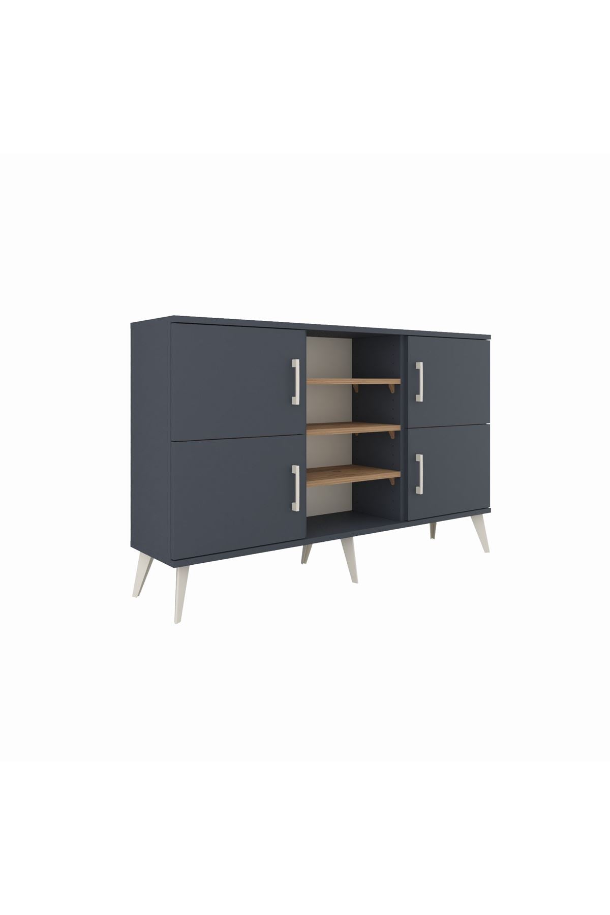 Arges Konsol 5 Raflı 4 Kapaklı 132x30x83 - S144M034V18A