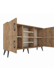 Arges Konsol 5 Raflı 4 Kapaklı 132x30x83 - S144M034V19A