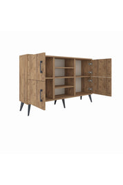 Arges Konsol 5 Raflı 4 Kapaklı 132x30x83 - S144M034V21A