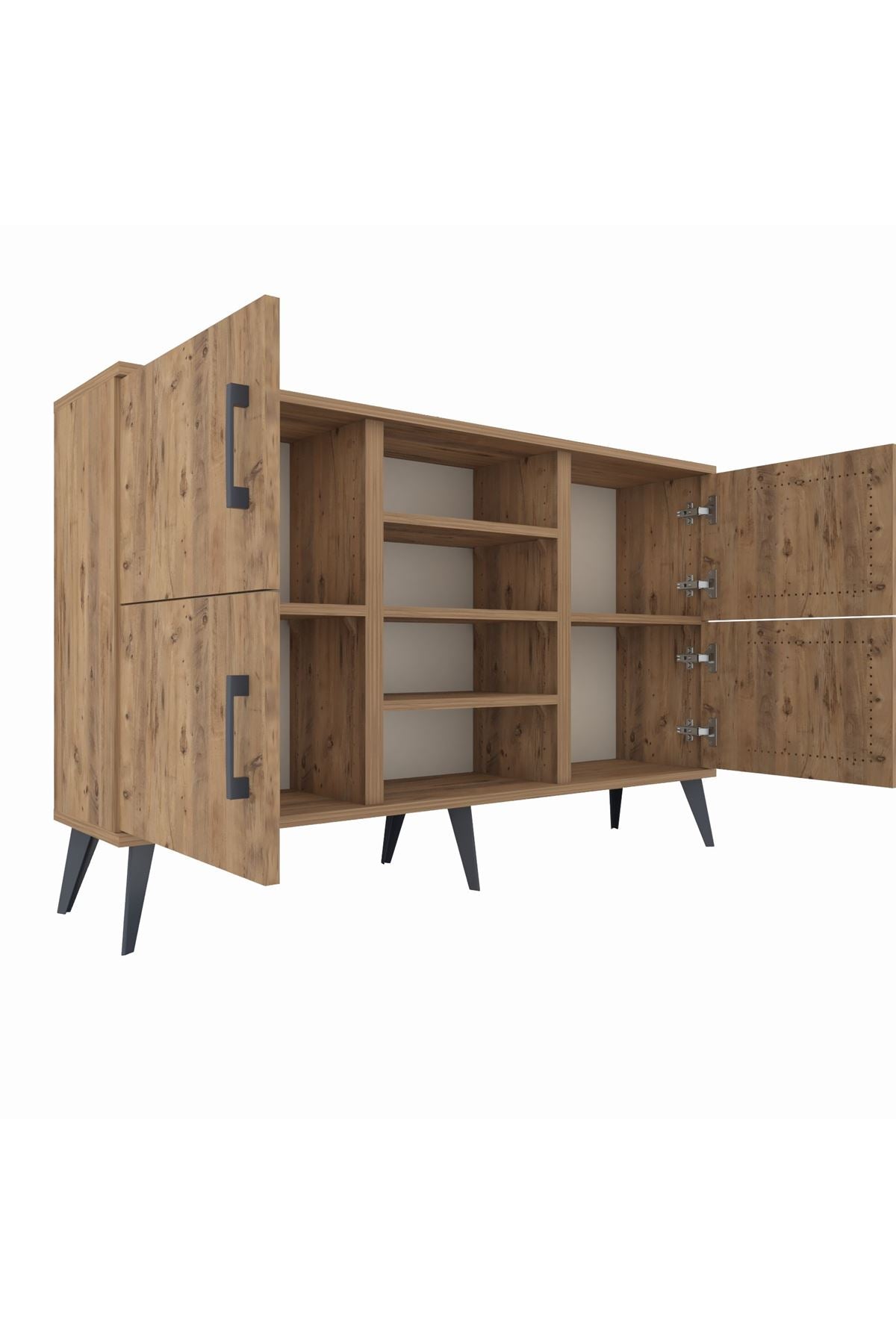 Arges Konsol 5 Raflı 4 Kapaklı 132x30x83 - S144M034V21A
