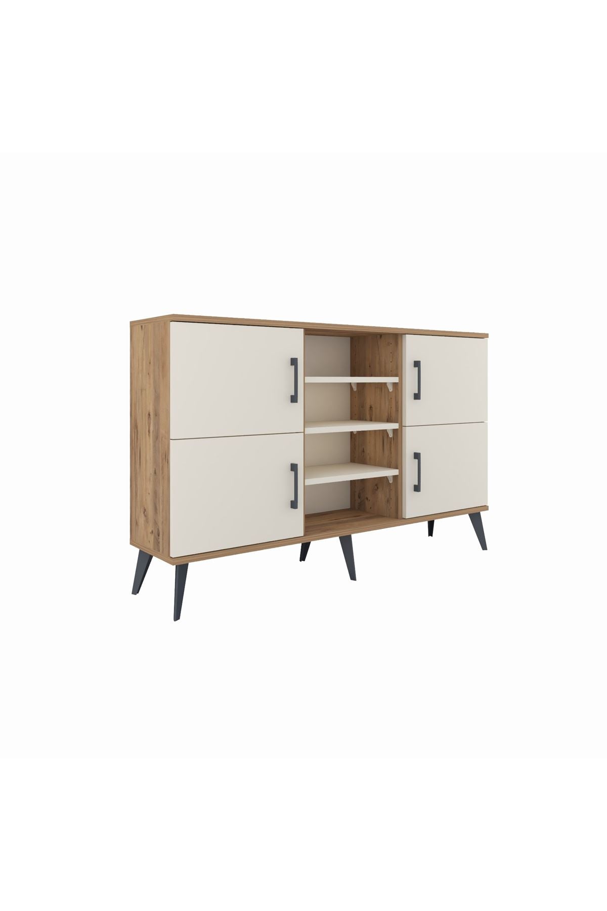 Arges Konsol 5 Raflı 4 Kapaklı 132x30x83 - S144M034V22A