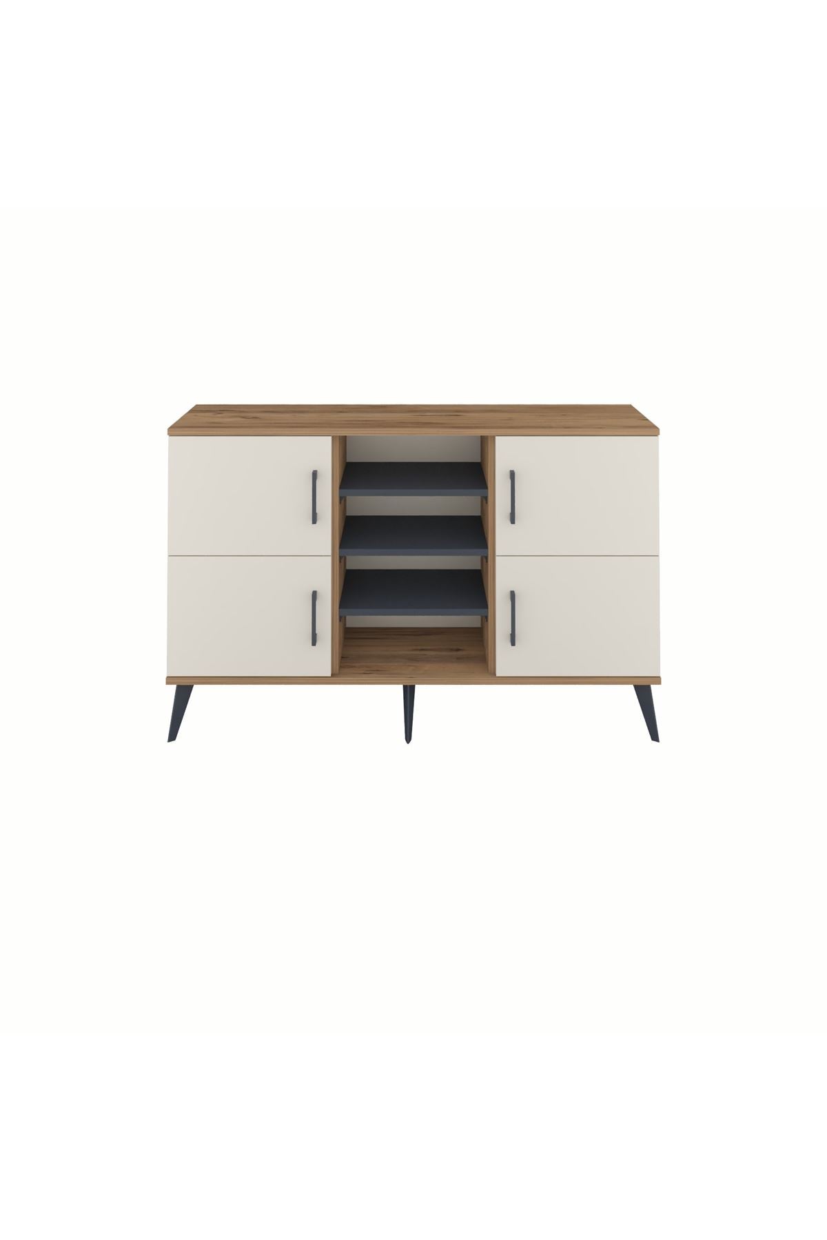 Arges Konsol 5 Raflı 4 Kapaklı 132x30x83 - S144M034V23A