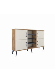 Arges Konsol 5 Raflı 4 Kapaklı 132x30x83 - S144M034V23A