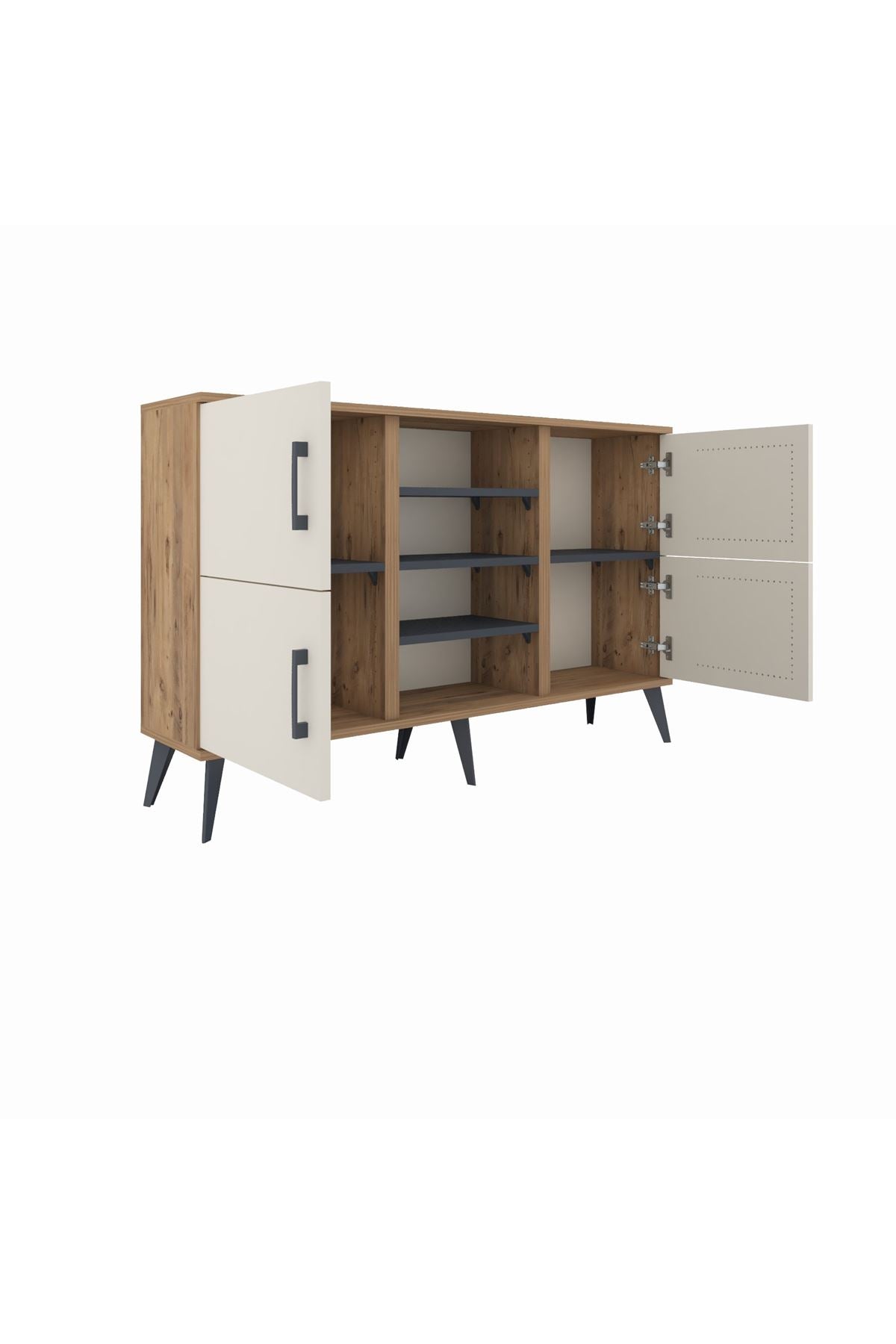 Arges Konsol 5 Raflı 4 Kapaklı 132x30x83 - S144M034V23A