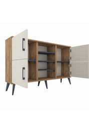 Arges Konsol 5 Raflı 4 Kapaklı 132x30x83 - S144M034V23A