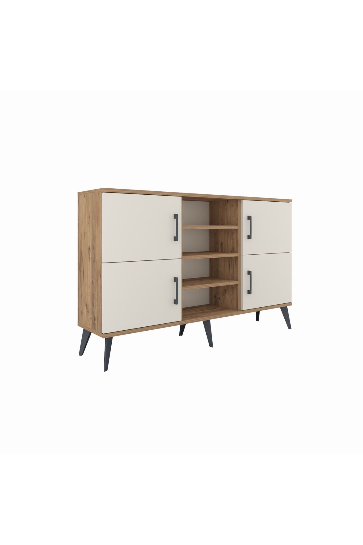 Arges Konsol 5 Raflı 4 Kapaklı 132x30x83 - S144M034V24A