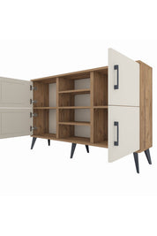 Arges Konsol 5 Raflı 4 Kapaklı 132x30x83 - S144M034V24A
