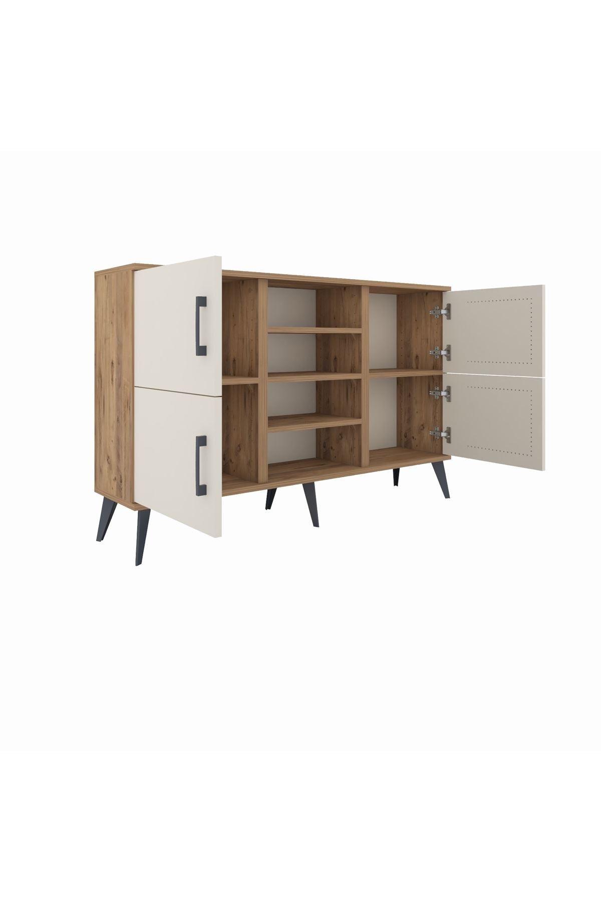 Arges Konsol 5 Raflı 4 Kapaklı 132x30x83 - S144M034V24A