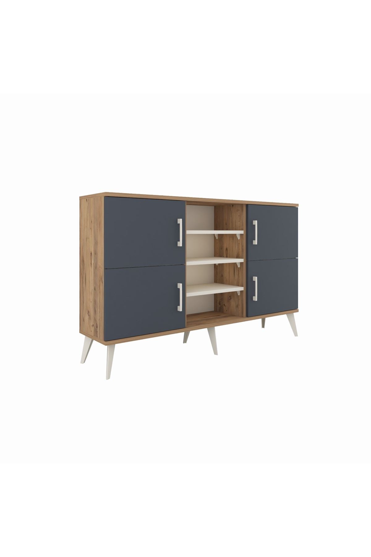 Arges Konsol 5 Raflı 4 Kapaklı 132x30x83 - S144M034V25A