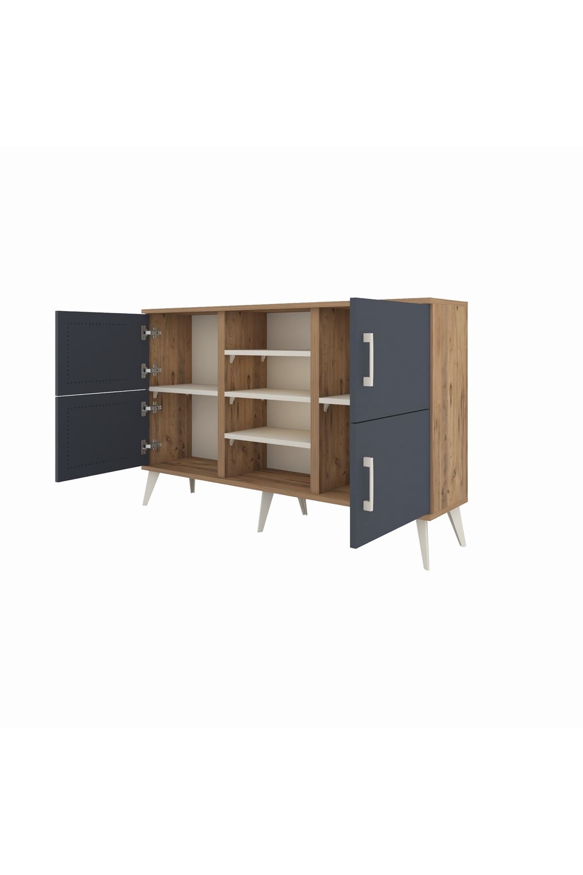 Arges Konsol 5 Raflı 4 Kapaklı 132x30x83 - S144M034V25A