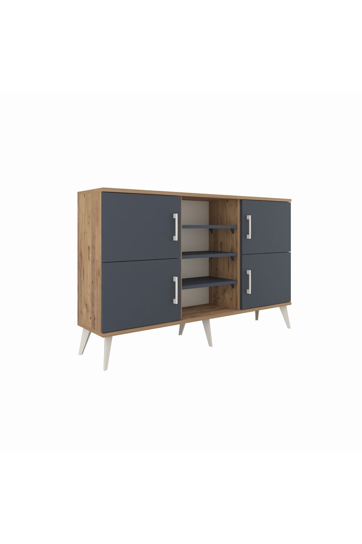 Arges Konsol 5 Raflı 4 Kapaklı 132x30x83 - S144M034V26A