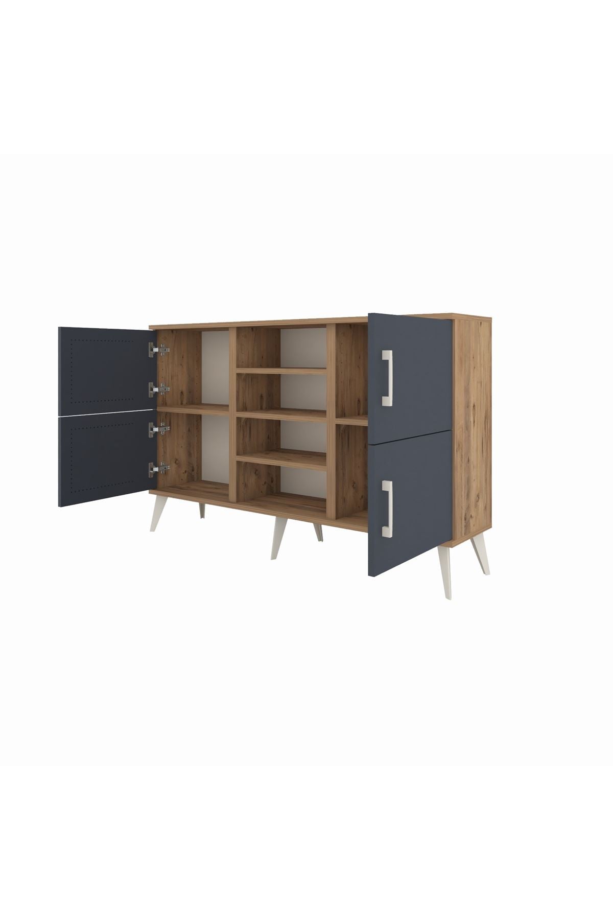 Arges Konsol 5 Raflı 4 Kapaklı 132x30x83 - S144M034V27A