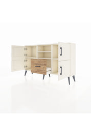 Arges Konsol 4 Raflı Tek Çekmeceli 4 Kapaklı 132x30x83 - S144M035V06A