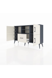 Arges Konsol 4 Raflı Tek Çekmeceli 4 Kapaklı 132x30x83 - S144M035V13A