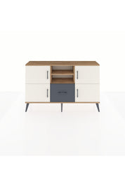 Arges Konsol 4 Raflı Tek Çekmeceli 4 Kapaklı 132x30x83 - S144M035V23A