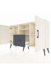 Arges Konsol 4 Raflı Tek Çekmeceli 2 Kapaklı 132x30x83 - S144M036V05A