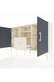 Arges Konsol 4 Raflı Tek Çekmeceli 2 Kapaklı 132x30x83 - S144M036V07A