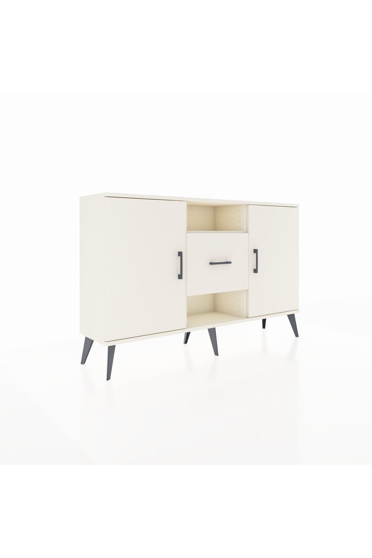 Arges Konsol 3 Raflı Tek Çekmeceli 2 Kapaklı 132x30x83 - S144M037V04A
