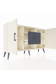 Arges Konsol 3 Raflı Tek Çekmeceli 2 Kapaklı 132x30x83 - S144M037V05A