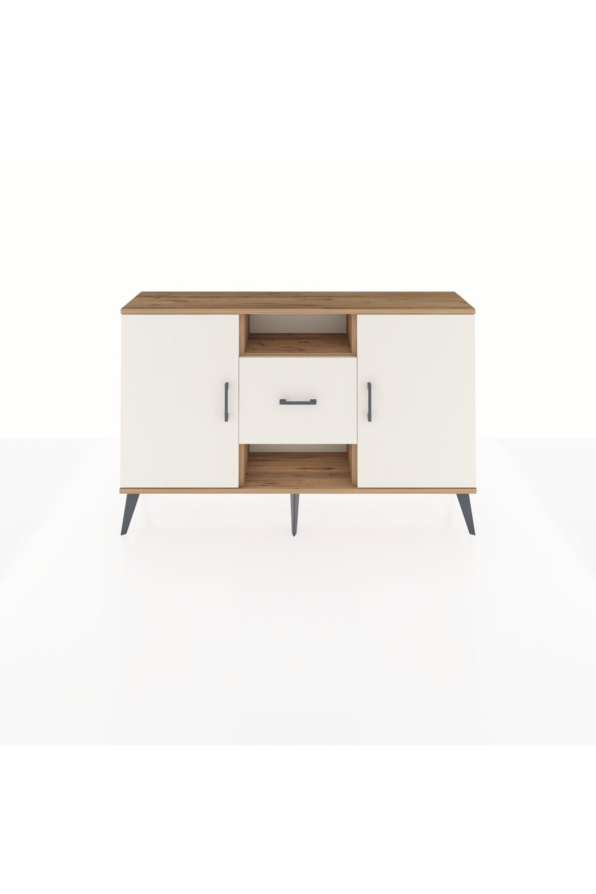 Arges Konsol 3 Raflı Tek Çekmeceli 2 Kapaklı 132x30x83 - S144M037V22A