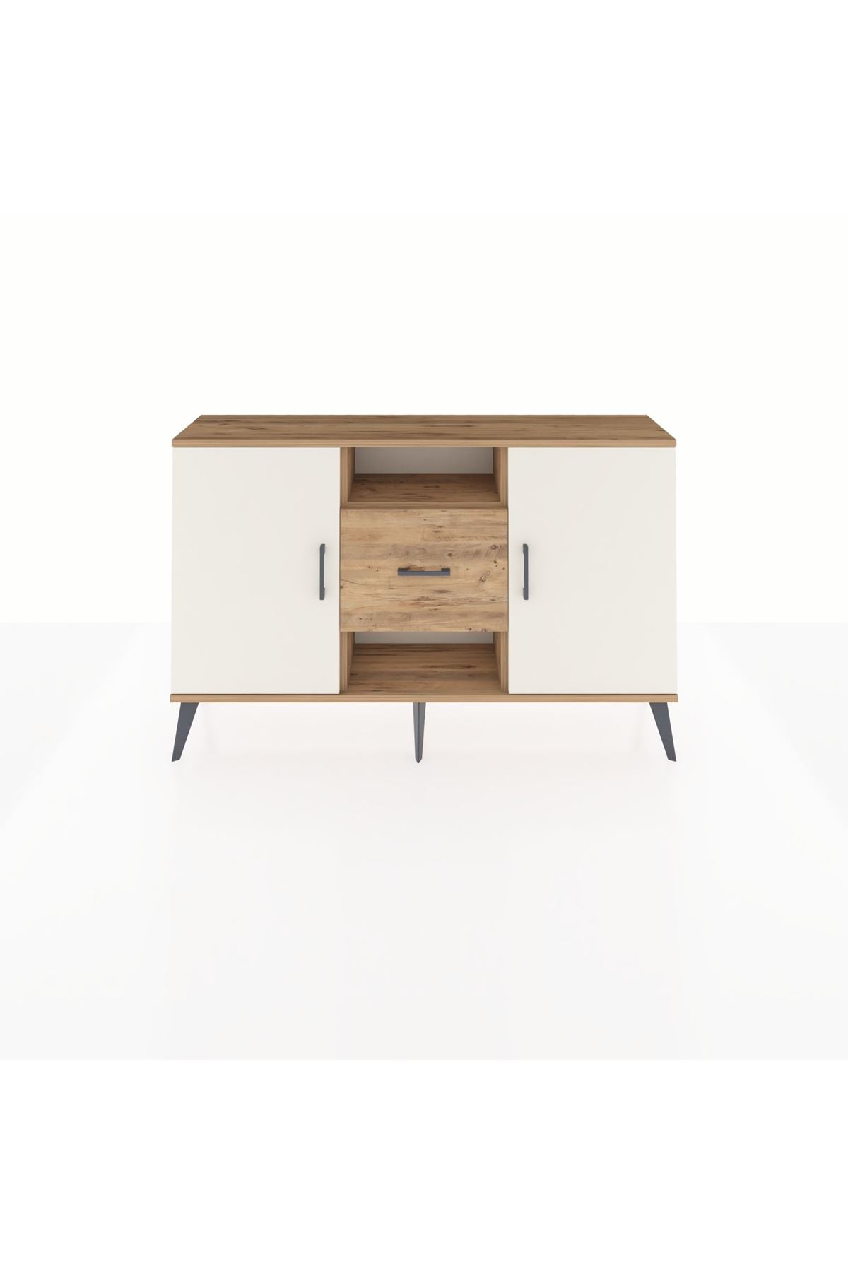 Arges Konsol 3 Raflı Tek Çekmeceli 2 Kapaklı 132x30x83 - S144M037V24A
