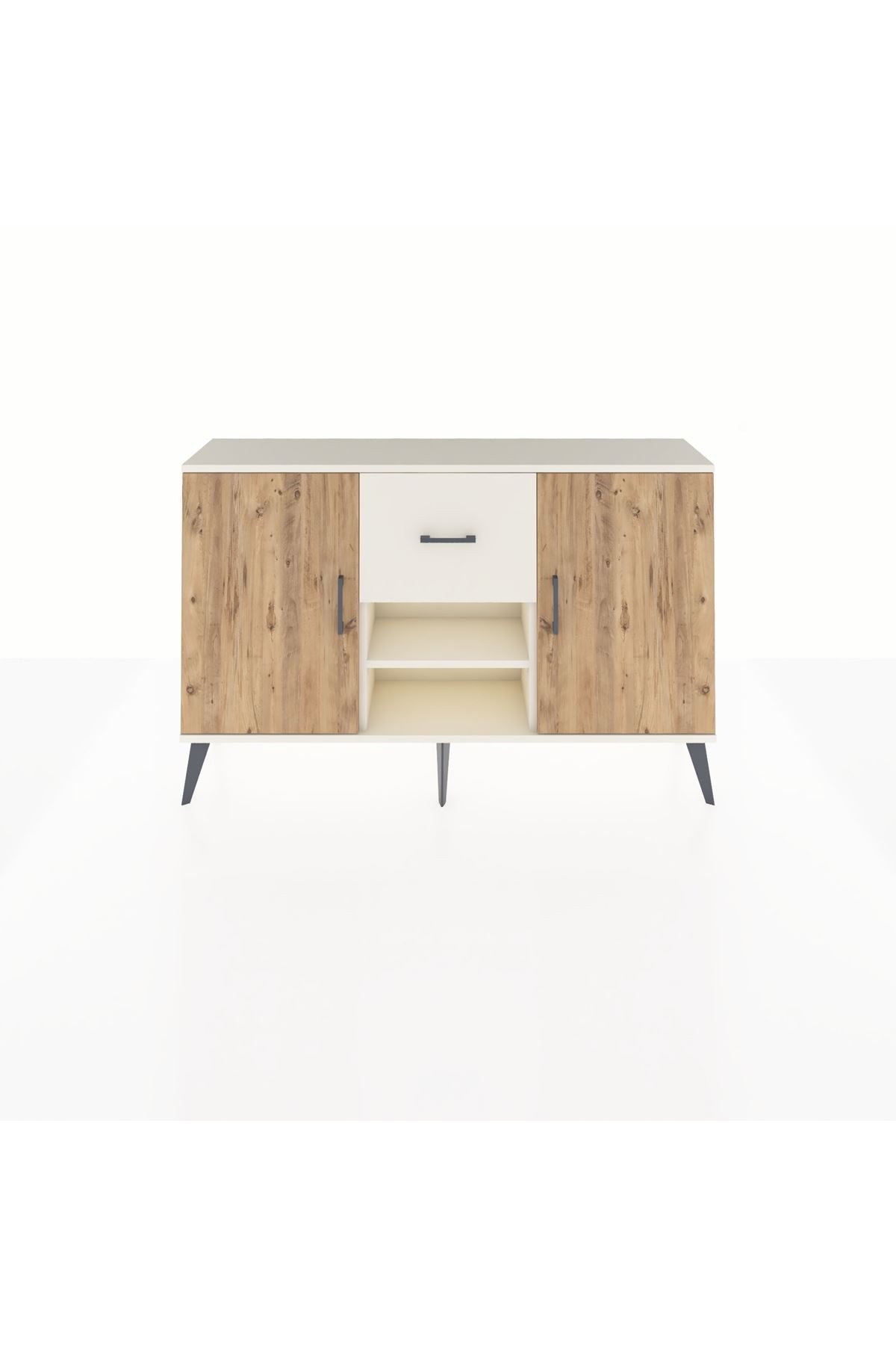 Arges Konsol 3 Raflı Tek Çekmeceli 2 Kapaklı 132x30x83 - S144M038V01A