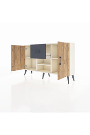 Arges Konsol 3 Raflı Tek Çekmeceli 2 Kapaklı 132x30x83 - S144M038V02A