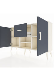 Arges Konsol 3 Raflı Tek Çekmeceli 2 Kapaklı 132x30x83 - S144M038V08A