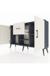 Arges Konsol 3 Raflı Tek Çekmeceli 2 Kapaklı 132x30x83 - S144M038V13A