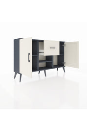 Arges Konsol 3 Raflı Tek Çekmeceli 2 Kapaklı 132x30x83 - S144M038V13A