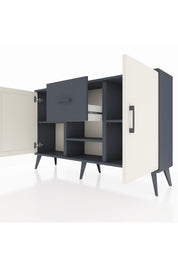 Arges Konsol 3 Raflı Tek Çekmeceli 2 Kapaklı 132x30x83 - S144M038V14A