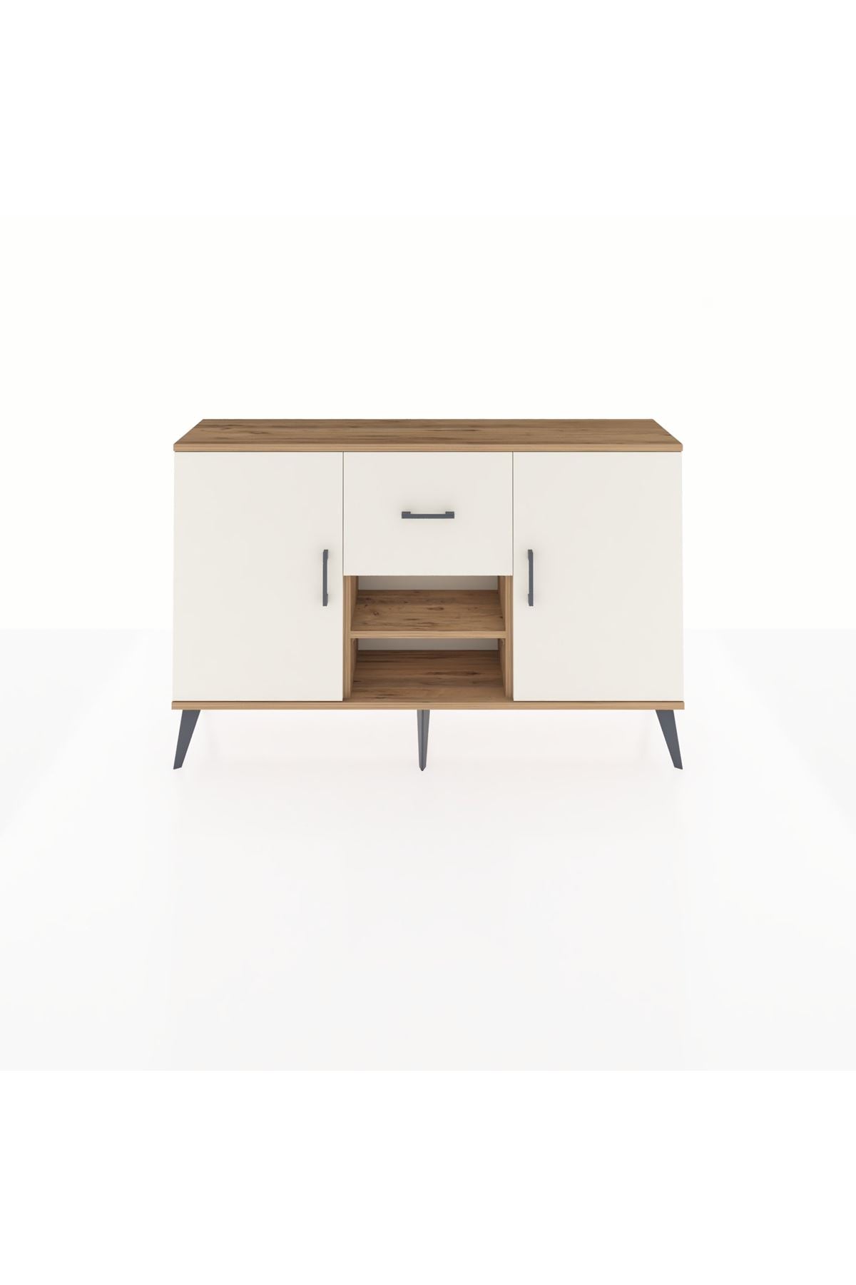 Arges Konsol 3 Raflı Tek Çekmeceli 2 Kapaklı 132x30x83 - S144M038V22A