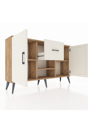 Arges Konsol 3 Raflı Tek Çekmeceli 2 Kapaklı 132x30x83 - S144M038V22A