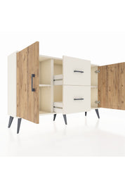 Arges Konsol 2 Raflı 2 Çekmeceli 2 Kapaklı 132x30x83 - S144M039V01A