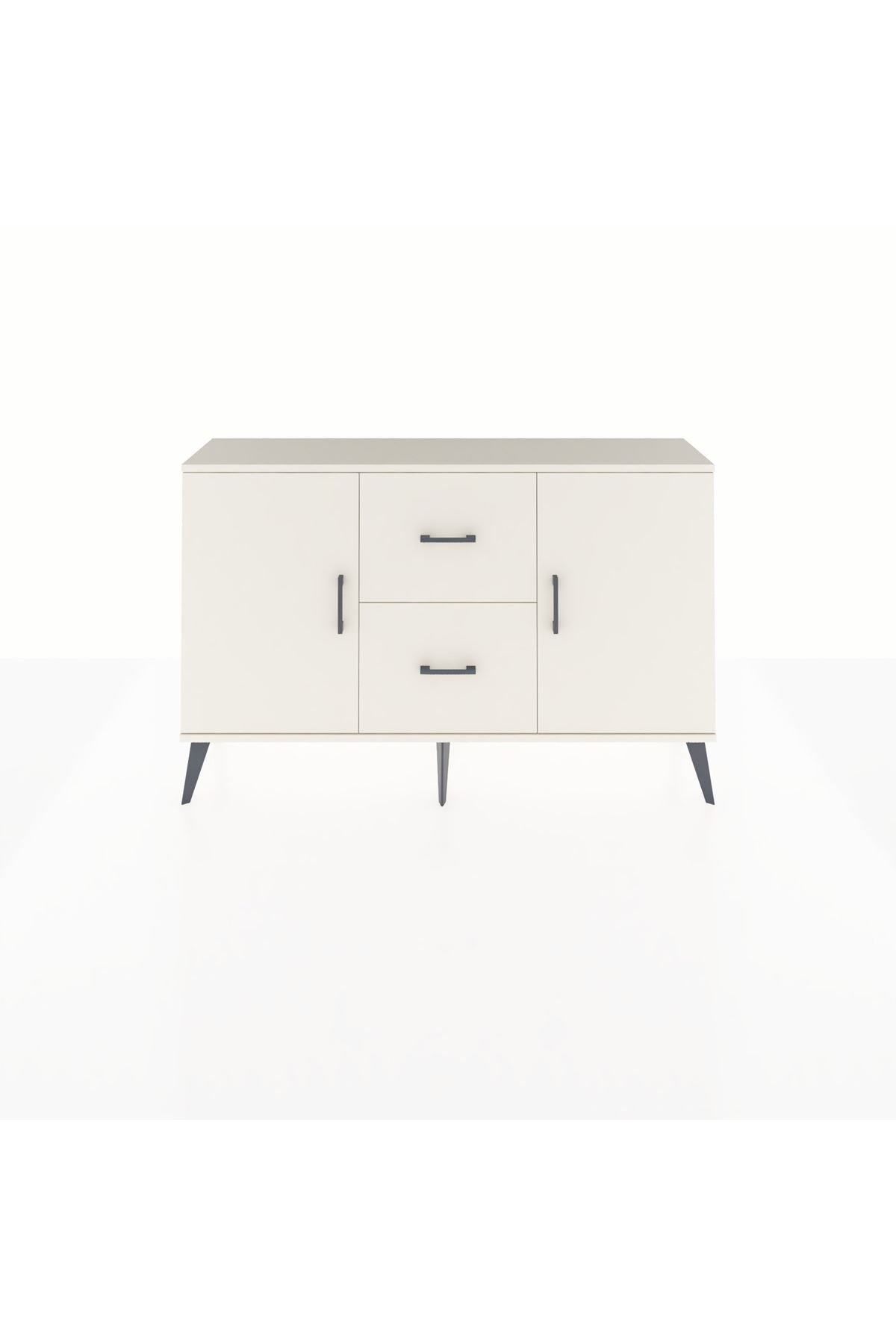 Arges Konsol 2 Raflı 2 Çekmeceli 2 Kapaklı 132x30x83 - S144M039V04A