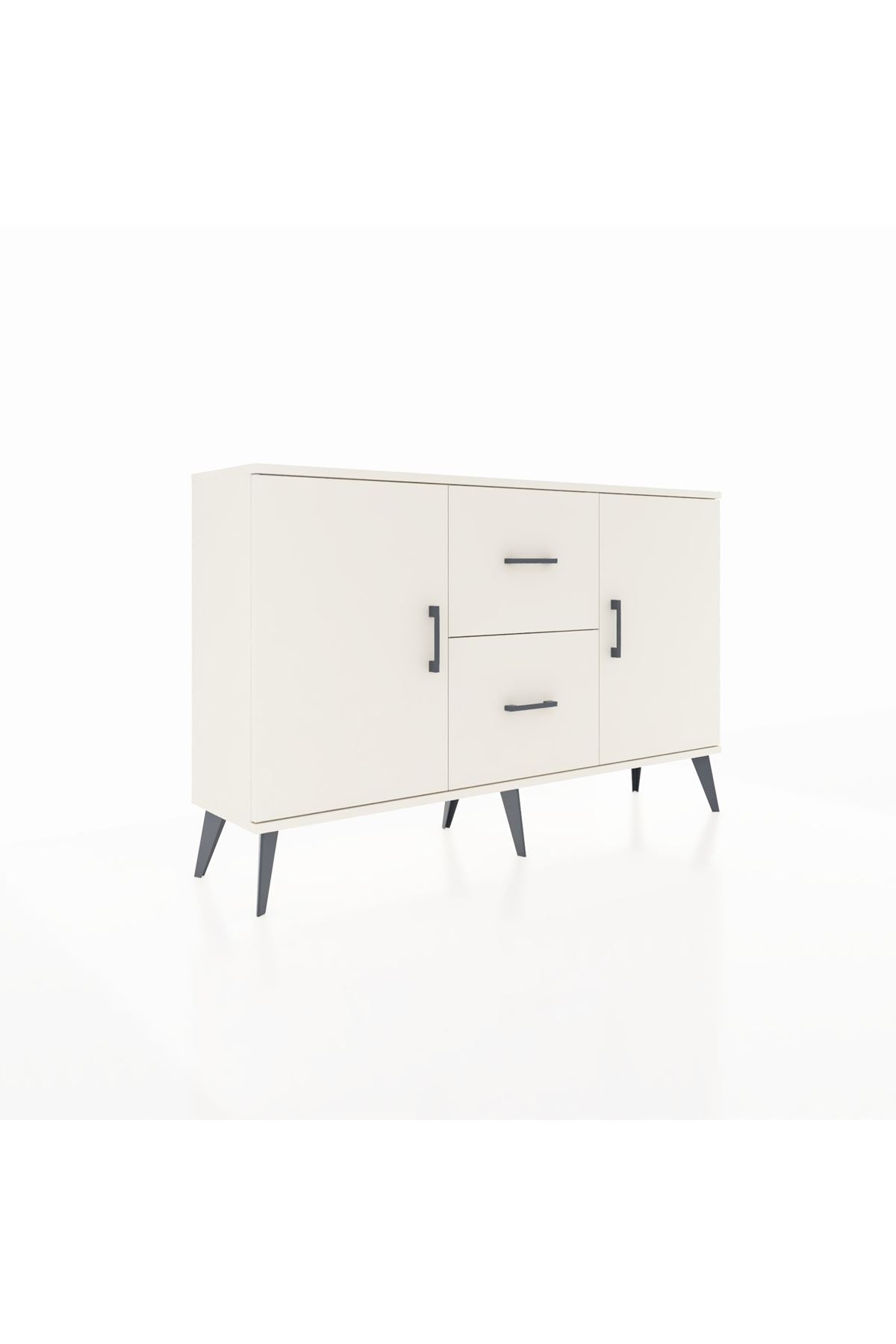 Arges Konsol 2 Raflı 2 Çekmeceli 2 Kapaklı 132x30x83 - S144M039V04A