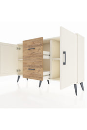 Arges Konsol 2 Raflı 2 Çekmeceli 2 Kapaklı 132x30x83 - S144M039V06A