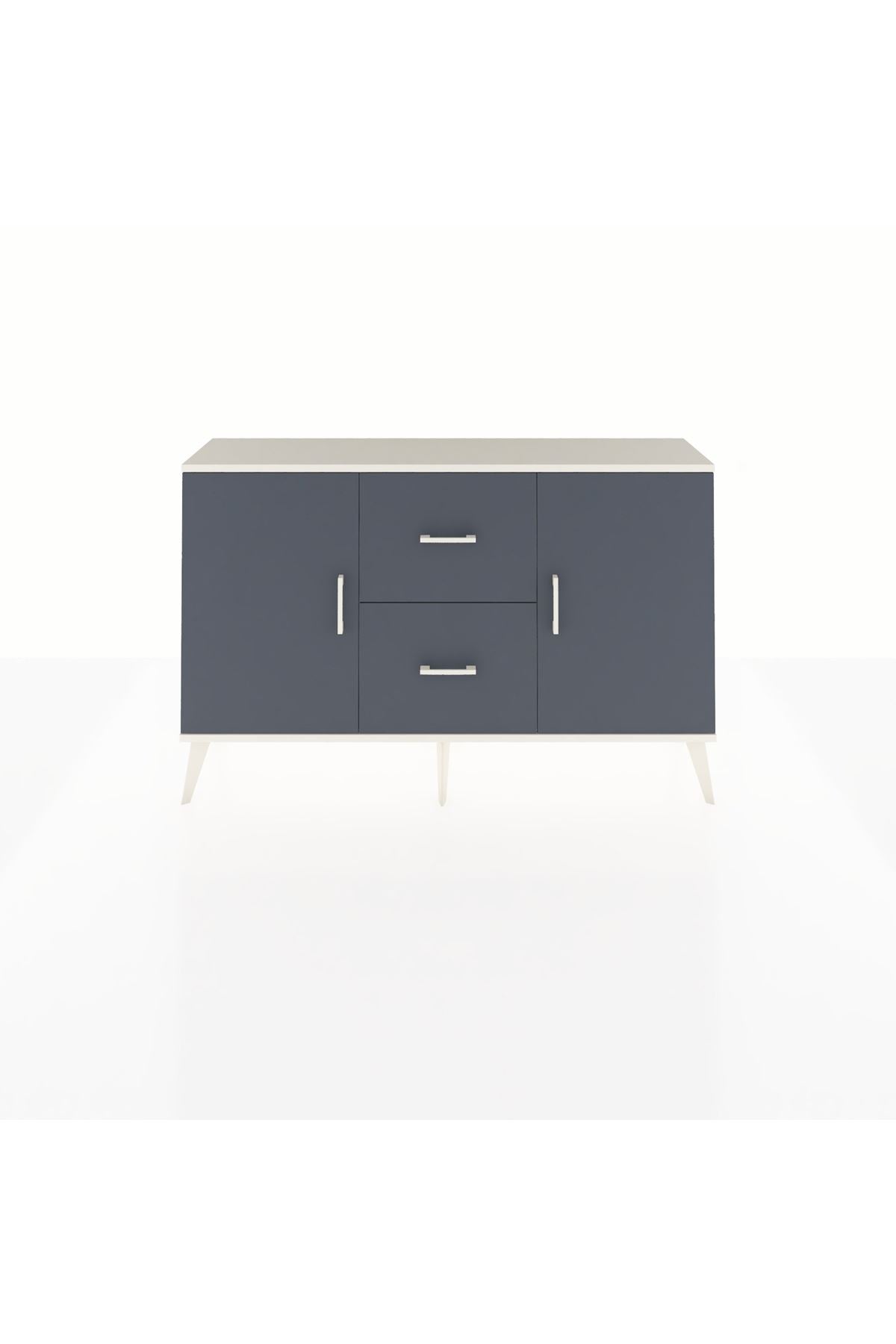 Arges Konsol 2 Raflı 2 Çekmeceli 2 Kapaklı 132x30x83 - S144M039V08A