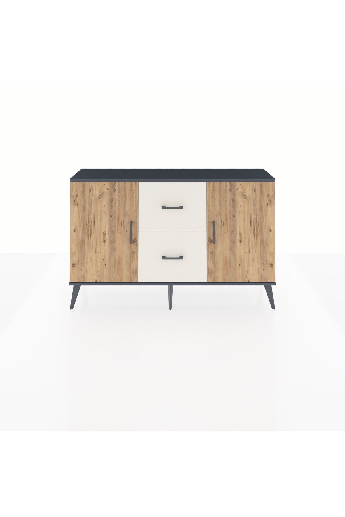 Arges Konsol 2 Raflı 2 Çekmeceli 2 Kapaklı 132x30x83 - S144M039V10A