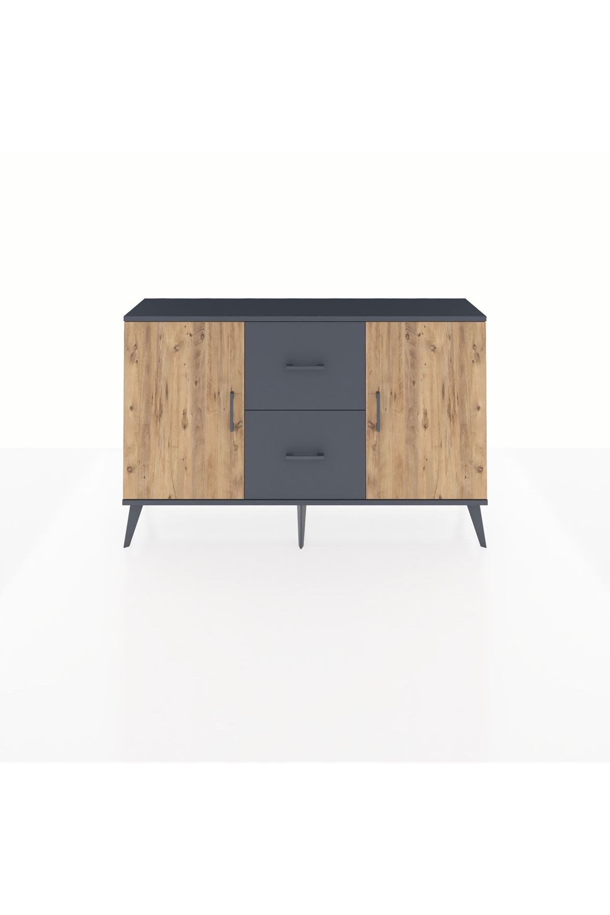 Arges Konsol 2 Raflı 2 Çekmeceli 2 Kapaklı 132x30x83 - S144M039V11A