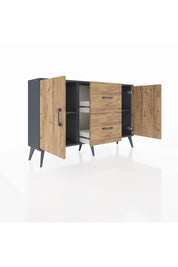 Arges Konsol 2 Raflı 2 Çekmeceli 2 Kapaklı 132x30x83 - S144M039V12A