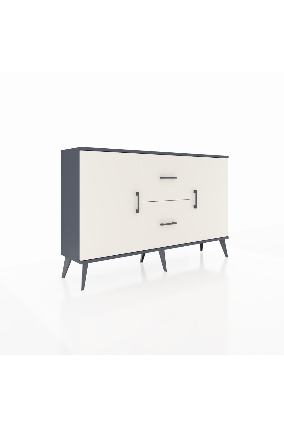 Arges Konsol 2 Raflı 2 Çekmeceli 2 Kapaklı 132x30x83 - S144M039V13A