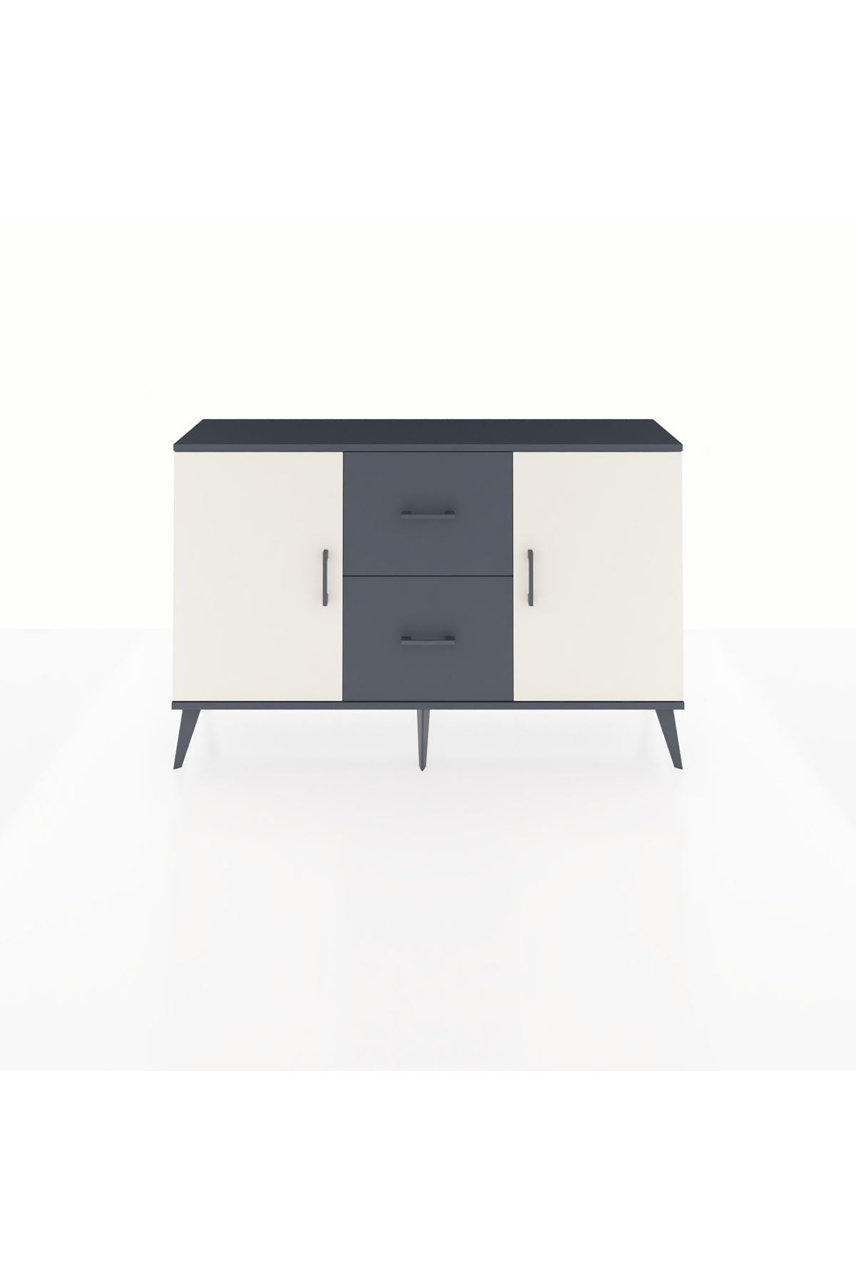 Arges Konsol 2 Raflı 2 Çekmeceli 2 Kapaklı 132x30x83 - S144M039V14A