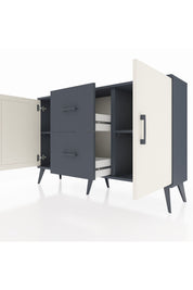 Arges Konsol 2 Raflı 2 Çekmeceli 2 Kapaklı 132x30x83 - S144M039V14A