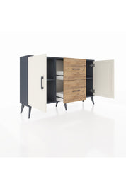 Arges Konsol 2 Raflı 2 Çekmeceli 2 Kapaklı 132x30x83 - S144M039V15A